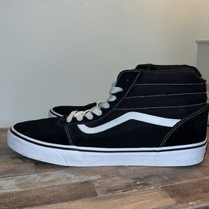 Men’s Vans (size 13) high top shoes. Black/white